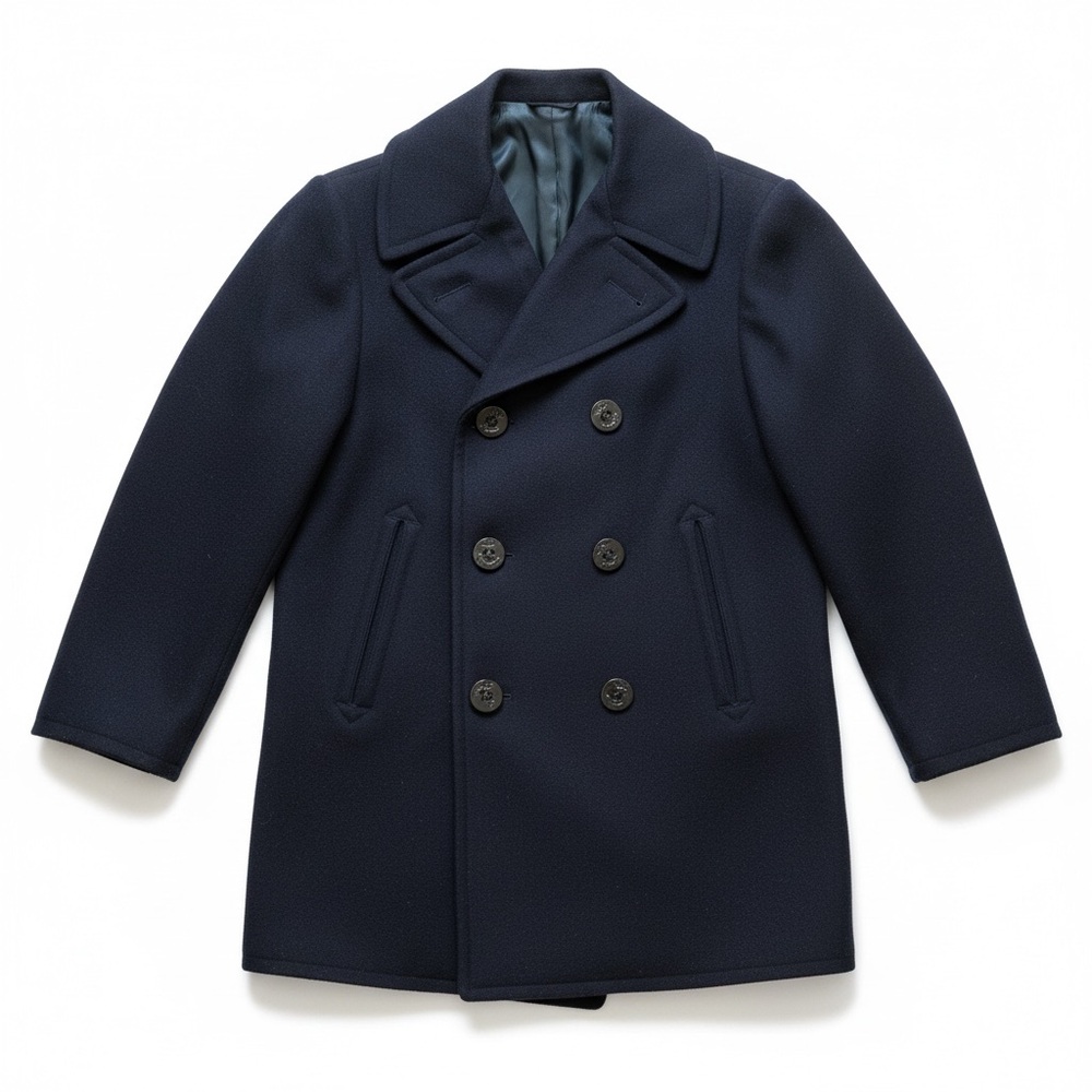 MINT 38R Genuine U.S.Navy 1974 Pembroke 100% Melton Wool Double Breasted Peacoat